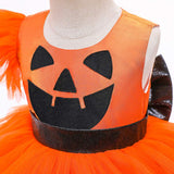 Calabaza Niños Cosplay Disfraz Traje Vestido Falda Halloween Carnaval Navidad