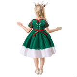 Navidad Duende Elf Niños Cosplay Disfraz Traje Vestido Fiesta Halloween Christmas