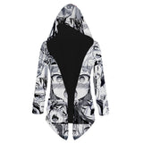 Ahegao Chaqueta con Capucha 3D Impreso Cosplay Rompevientos Estampado Unisex