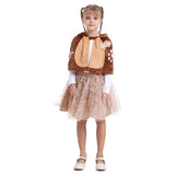 Niños Cosplay Navidad Alce Halloween Disfraz Capa Vestido Conjunto Carnaval Traje