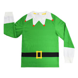 Niños Duende Elf Navidad Sudadera Pantalón Cosplay Disfraz Traje Fiesta Halloween Conjunto Christmas