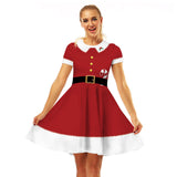 Papá Noel Cosplay Navidad Elfo Halloween Disfraz Falda Vestido Carnaval