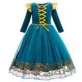 Película Brave Merida Princesa Niños Cosplay Navidad Disfraz Traje Vestido