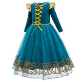 Película Brave Merida Princesa Niños Cosplay Navidad Disfraz Traje Vestido