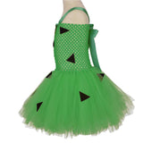 Anime The Flintstones Niños Cosplay Disfraz Tutu Vestido Falda Halloween Carnaval Navidad