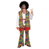 Hombre Retro Disco Cosplay Baile Disfraz Navidad Carnaval Fiesta Exposición Traje
