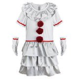 Película It Niños Pennywise Cosplay Disfraz Traje Vestido Falda Halloween Conjunto Carnaval