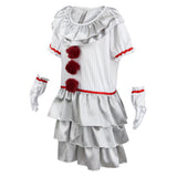 Película It Niños Pennywise Cosplay Disfraz Traje Vestido Falda Halloween Conjunto Carnaval