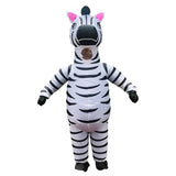 Juego de rol Zebra Traje inflable Navidad Carnaval Mardi Gras Halloween Fiesta