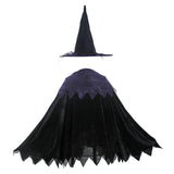 Niños Bruja Cosplay Halloween Disfraz Fiesta Vestido Conjunto Carnaval Traje