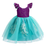 Anime Little Mermaid Niños Cosplay Navidad Disfraz Traje Vestido