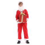 Niños Papá Noel Navidad Cosplay Disfraz Traje Fiesta Christmas Santa Claus