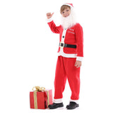 Niños Papá Noel Navidad Cosplay Disfraz Traje Fiesta Christmas Santa Claus