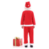 Niños Papá Noel Navidad Cosplay Disfraz Traje Fiesta Christmas Santa Claus