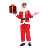 Niños Papá Noel Navidad Cosplay Disfraz Traje Fiesta Christmas Santa Claus