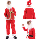 Niños Papá Noel Navidad Cosplay Disfraz Traje Fiesta Christmas Santa Claus