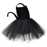 Gato Niños Cosplay Disfraz Traje Vestido Falda Halloween Conjunto Carnaval