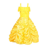 Película Beauty and the Beast Belle Niños Cosplay Navidad Disfraz Traje Vestido