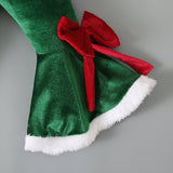 Niño Mono Juego de rol de santa Navidad Fiesta bebé con manga larga terciopelo traje de 3 piezas