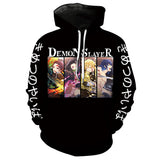 Anime Demon Slayer Sudadera Cosplay Navidad Fiesta 3D Impreso chaqueta