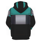 Anime My Hero Academia Midoriya Izuku Sudadera Cosplay Navidad Fiesta 3D Impreso Casual