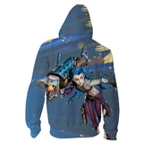 Juego League of Legends Arcane lol Sudadera Cosplay Navidad Fiesta 3D Impreso Casual con Cremallera