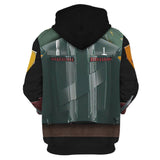 Película Star Wars Boba Fett Sudadera Cosplay Navidad Fiesta 3D Impreso chaqueta