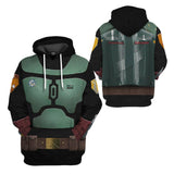 Película Star Wars Boba Fett Sudadera Cosplay Navidad Fiesta 3D Impreso chaqueta