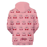 Juego Kirby Sudadera Cosplay Navidad Fiesta 3D Impreso Casual
