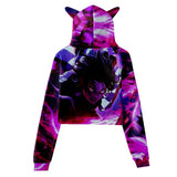 Anime Demon Slayer Oreja De Gato Sudadera Cosplay Navidad Fiesta 3D Impreso Casual