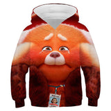 Anime Turning Red Red Panda Sudadera Cosplay Navidad Fiesta 3D Impreso Casual
