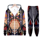 Juego Genshin Impact Fatui Cosplay Sudadera Pantalón 3D Impreso Casual Deportivo Conjunto Traje