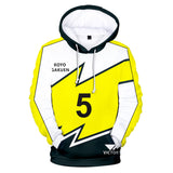 Anime Futsal Boys Amakado Taiga Sudadera Cosplay Navidad Fiesta 3D Impreso Casual