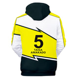 Anime Futsal Boys Amakado Taiga Sudadera Cosplay Navidad Fiesta 3D Impreso Casual