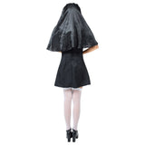 Halloween Juego de Rol Uniforme de Monja Sexy Uniforme Religioso Vestido para Adultos Femenino