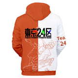 Anime Tokyo 24th Ward Sudadera Cosplay Navidad Fiesta 3D Impreso Casual