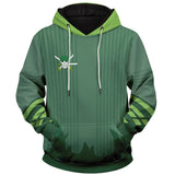 Roronoa Zoro Sudadera ONE PIECE Cosplay Sudadera Estampada con Capucha Unisex