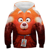 Anime Turning Red Red Panda Sudadera Cosplay Navidad Fiesta 3D Impreso Casual