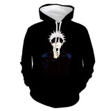 Jujutsu Kaisen Gojo Satoru Sudadera Estampada con Capucha Ropa Casual Unisex