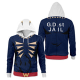 Anime JoJo's Bizarre Adventure Stone Ocean Pronóstico del tiempo Cosplay Sudadera Navidad Fiesta 3D Impreso Casual