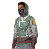 Series de Televisión Star Wars Mandalorian Máscara Sudadera Cosplay Navidad Fiesta 3D Impreso