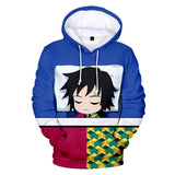 Demon Slayer: Kimetsu no Yaiba Cosplay Sudadera de Manga Larga Sudadera Casual Ropa Deportiva Unisex