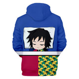 Demon Slayer: Kimetsu no Yaiba Cosplay Sudadera de Manga Larga Sudadera Casual Ropa Deportiva Unisex