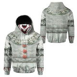 Película It Stephen King Sudadera Cosplay Máscara Navidad Fiesta 3D Impreso Casual