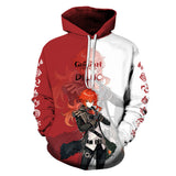 Juego Genshin Impact Sudadera Cosplay Halloween Disfraz Carnaval Traje 3D Impreso