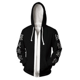 Anime Tokyo Revengers Tenjiku Uniforme Sudadera Cosplay Navidad Fiesta 3D Impreso con cremallera
