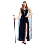 Halloween Disfraz de Cleopatra Real Egipcia Reina de Egipto Cosplay Vestido Largo para Adultos Femenino