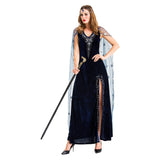 Halloween Disfraz de Cleopatra Real Egipcia Reina de Egipto Cosplay Vestido Largo para Adultos Femenino