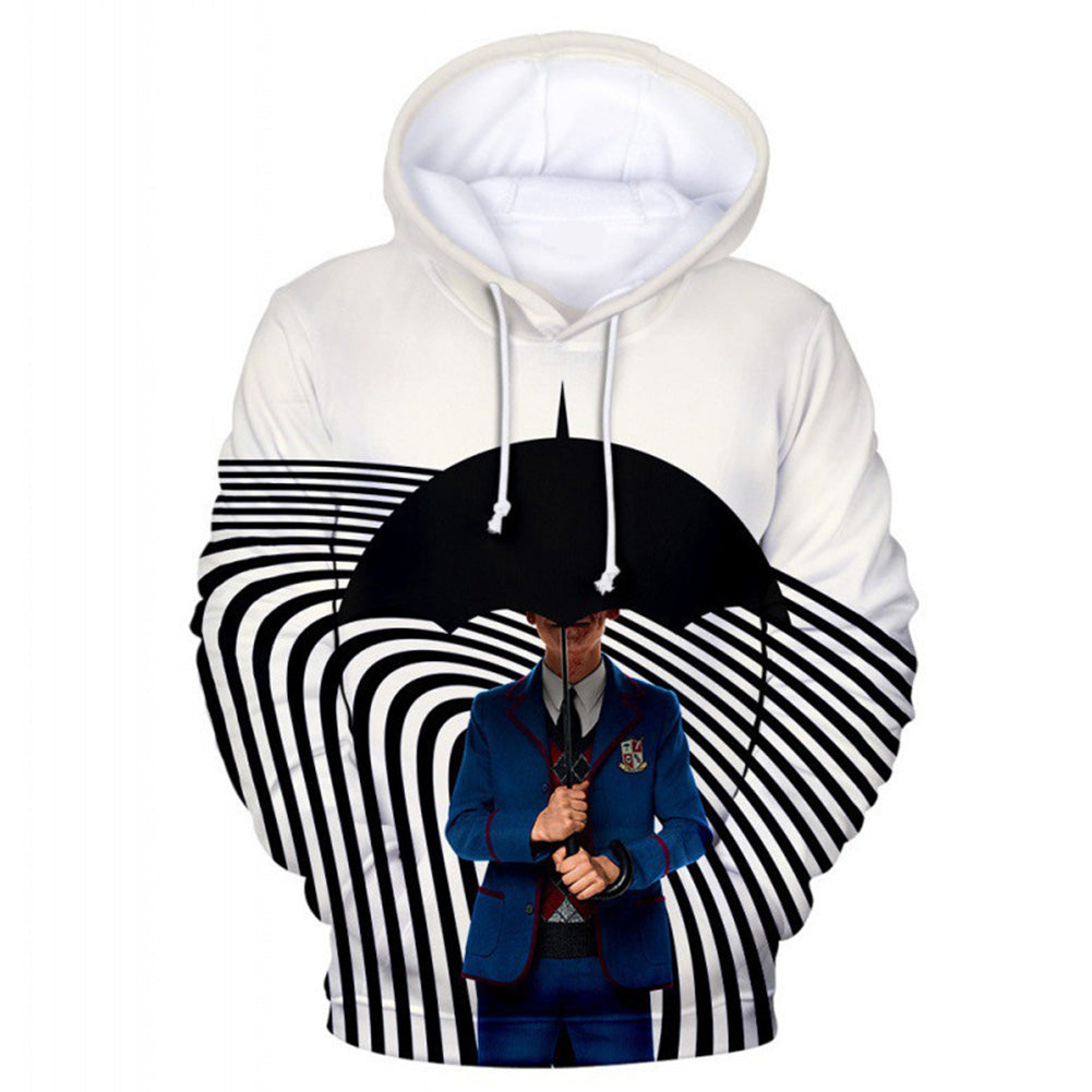 TV The Umbrella Academy 3 Sudadera Cosplay Navidad Fiesta 3D Impreso Casual