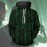 Película The Matrix Sudadera Cosplay Navidad Fiesta 3D Impreso Casual